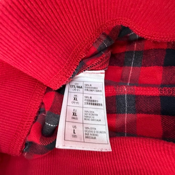 Disney Parks Women's Mickey Mouse Red Plaid Cotton 2PC Set Pajamas Large - Picture 13 of 13